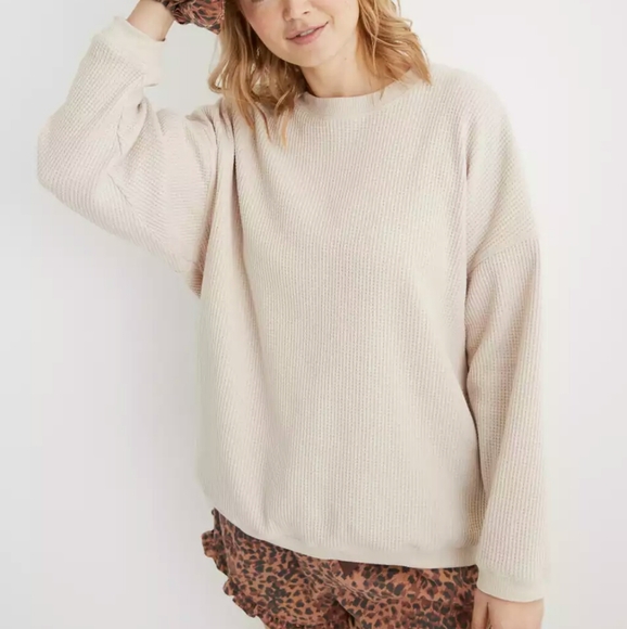 aerie Sweaters - Aerie Waffle Fleece Oversize Sweatshirt